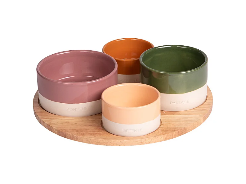 Service apéritif 4 pièces Hawa 30 cm