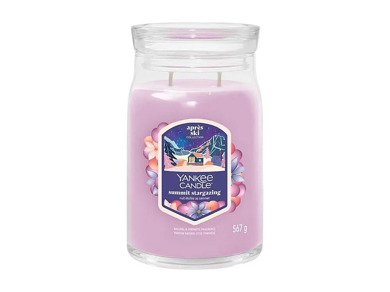 Grande bougie Nuit étoilée au sommet