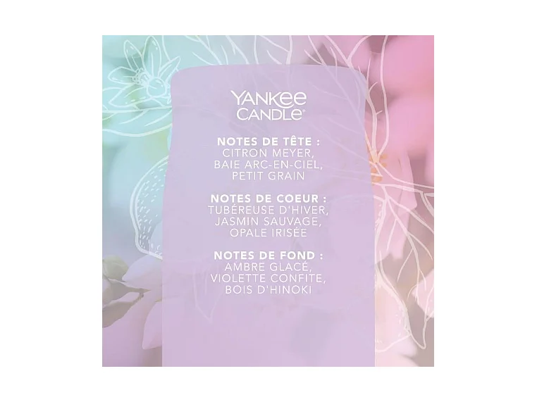 Grande bougie Nuit étoilée au sommet