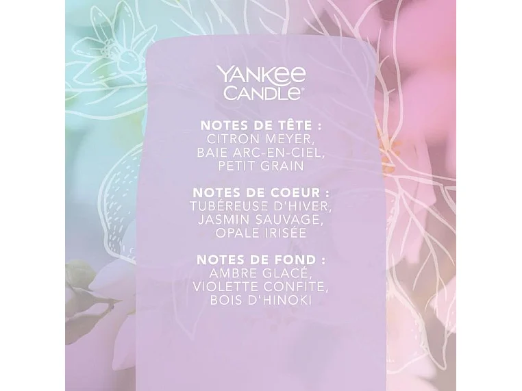 Grande bougie Nuit étoilée au sommet