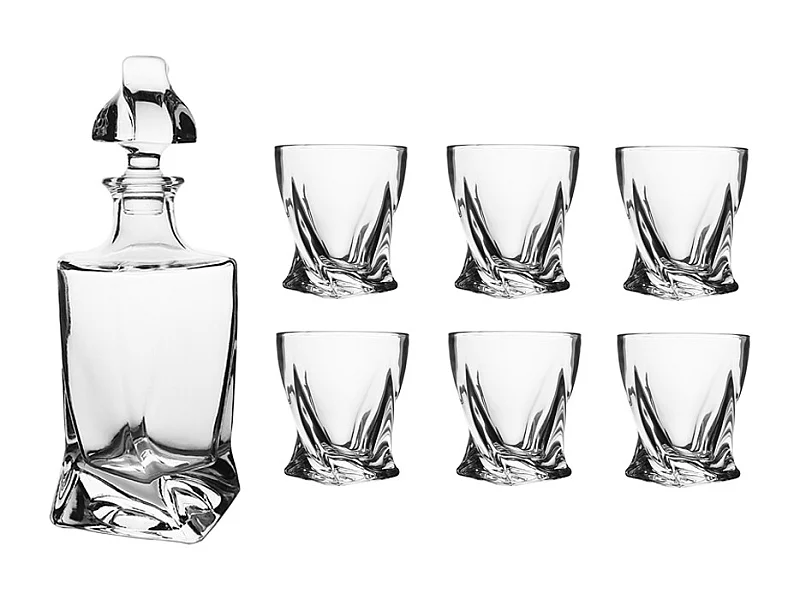 Coffret carafe avec 6 verres Rugg