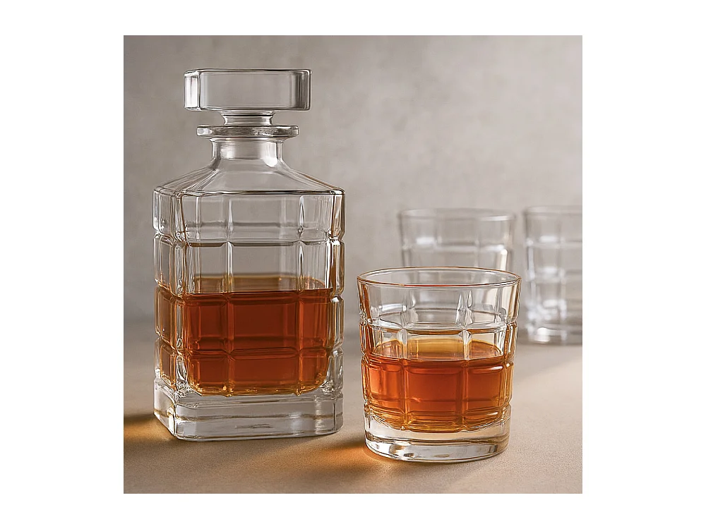 Coffret carafe avec 6 verres Stone