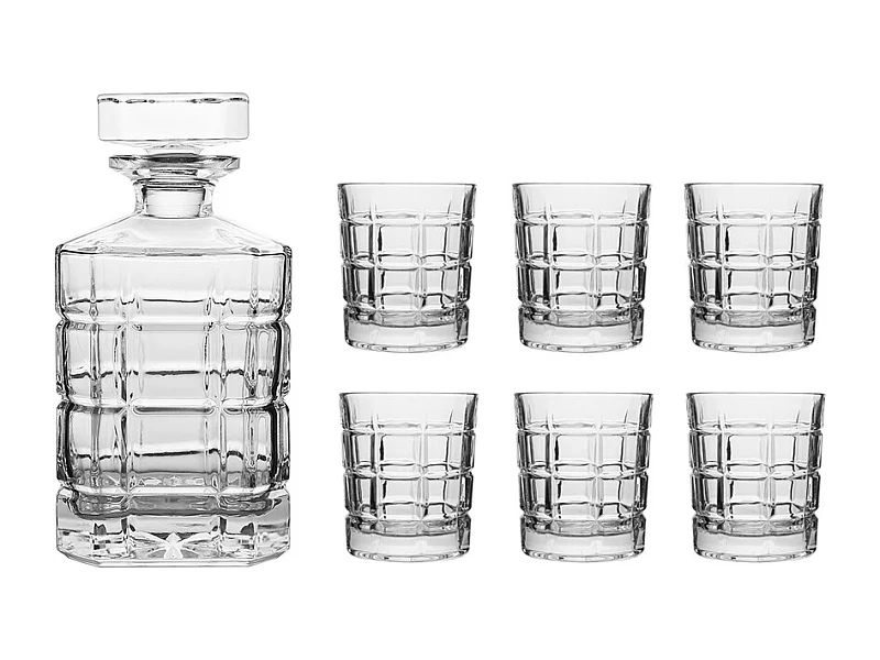 Coffret carafe avec 6 verres Stone