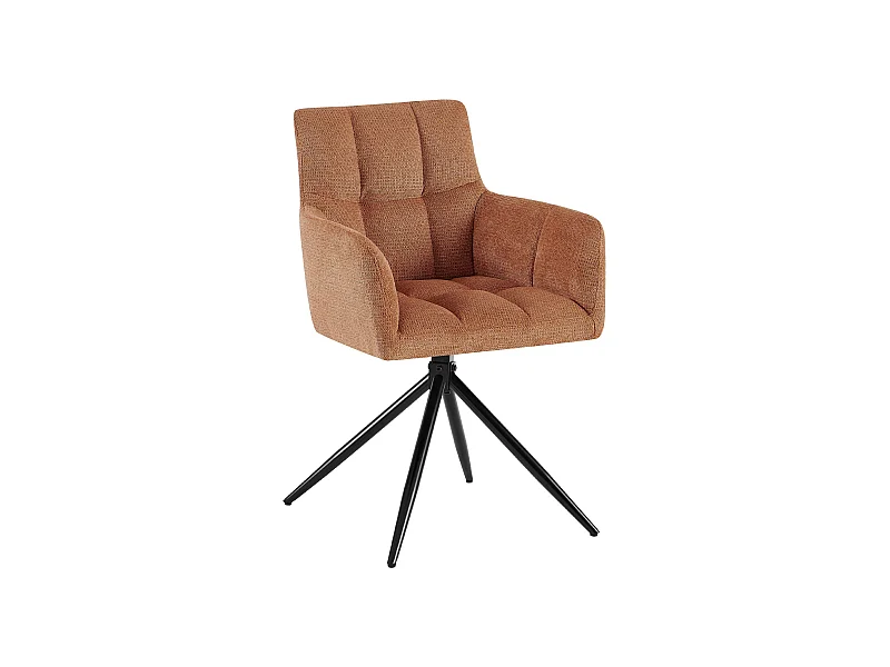 chaises avec accoudoirs - Tissu - Orange - Jonah