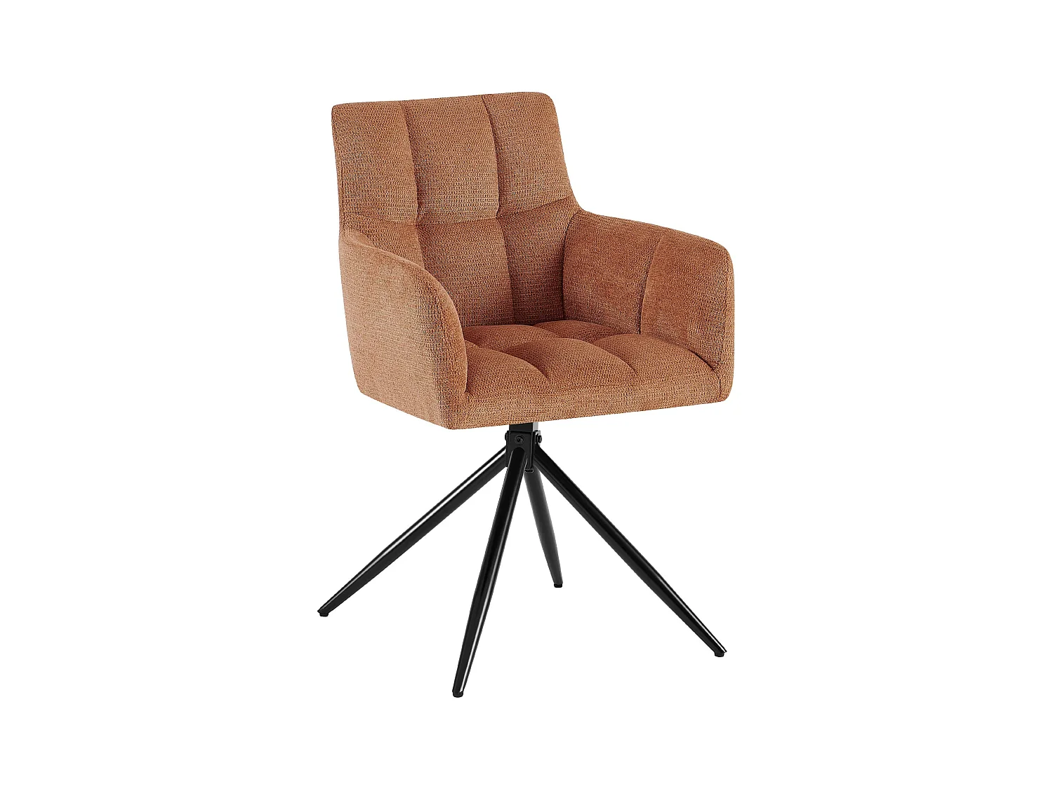 chaises avec accoudoirs - Tissu - Orange - Jonah