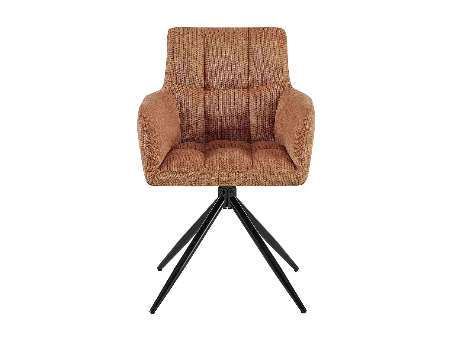 chaises avec accoudoirs - Tissu - Orange - Jonah