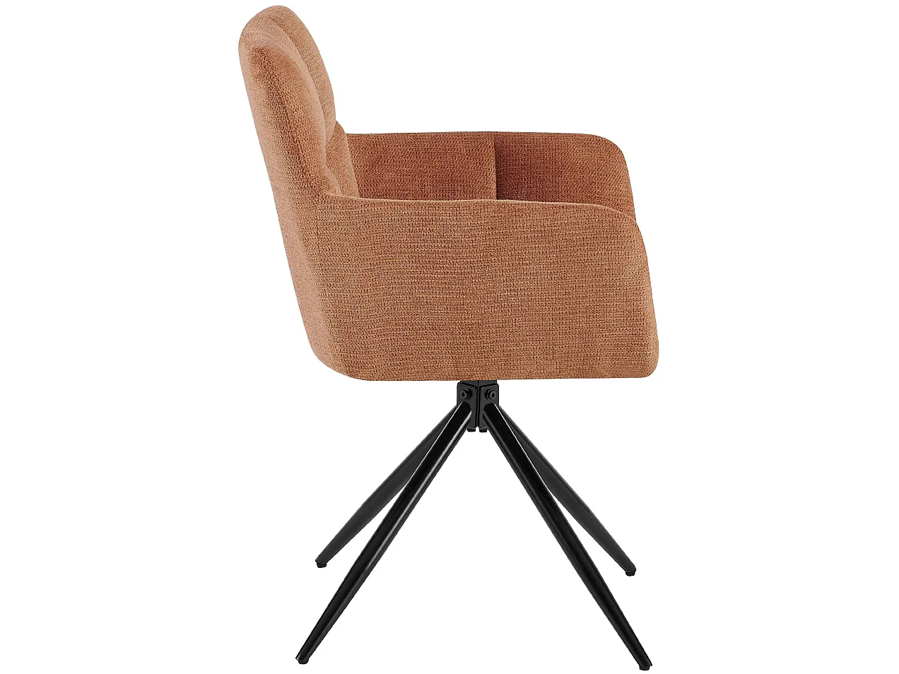 chaises avec accoudoirs - Tissu - Orange - Jonah