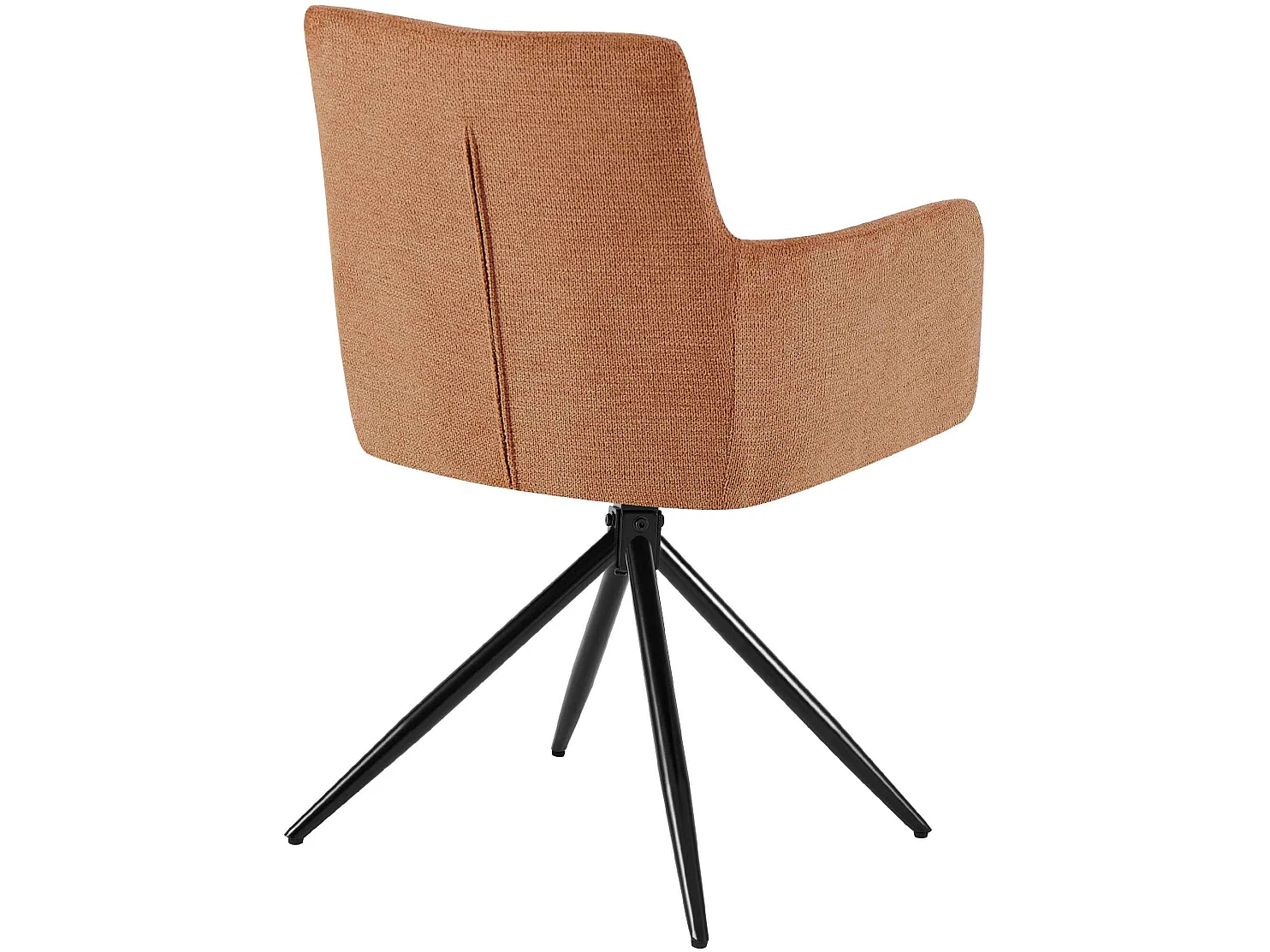 chaises avec accoudoirs - Tissu - Orange - Jonah