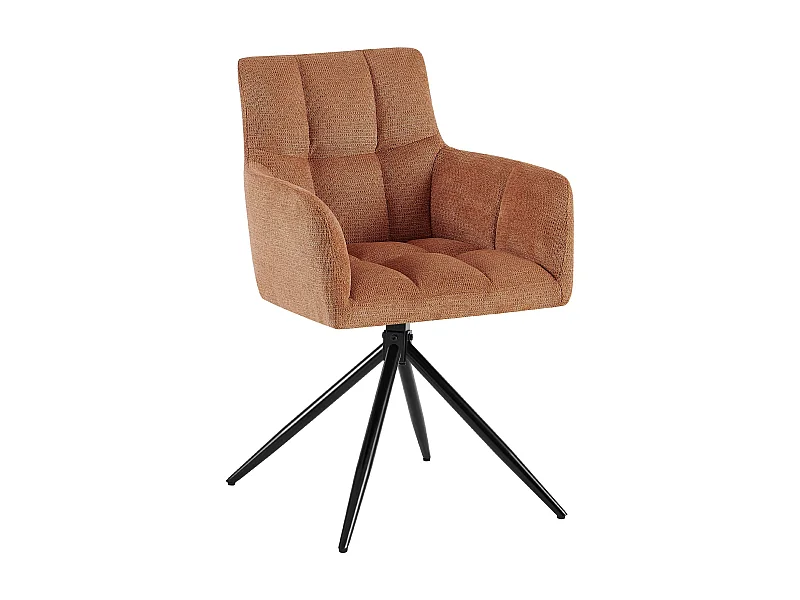chaises avec accoudoirs - Tissu - Orange - Jonah