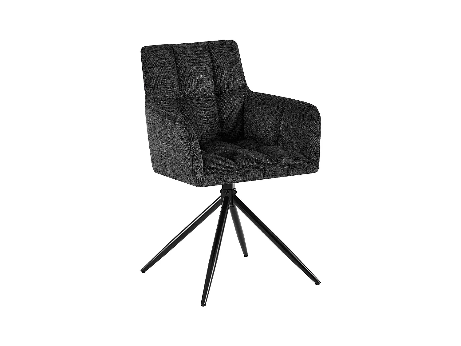 chaises avec accoudoirs - Tissu - Noir - Jonah