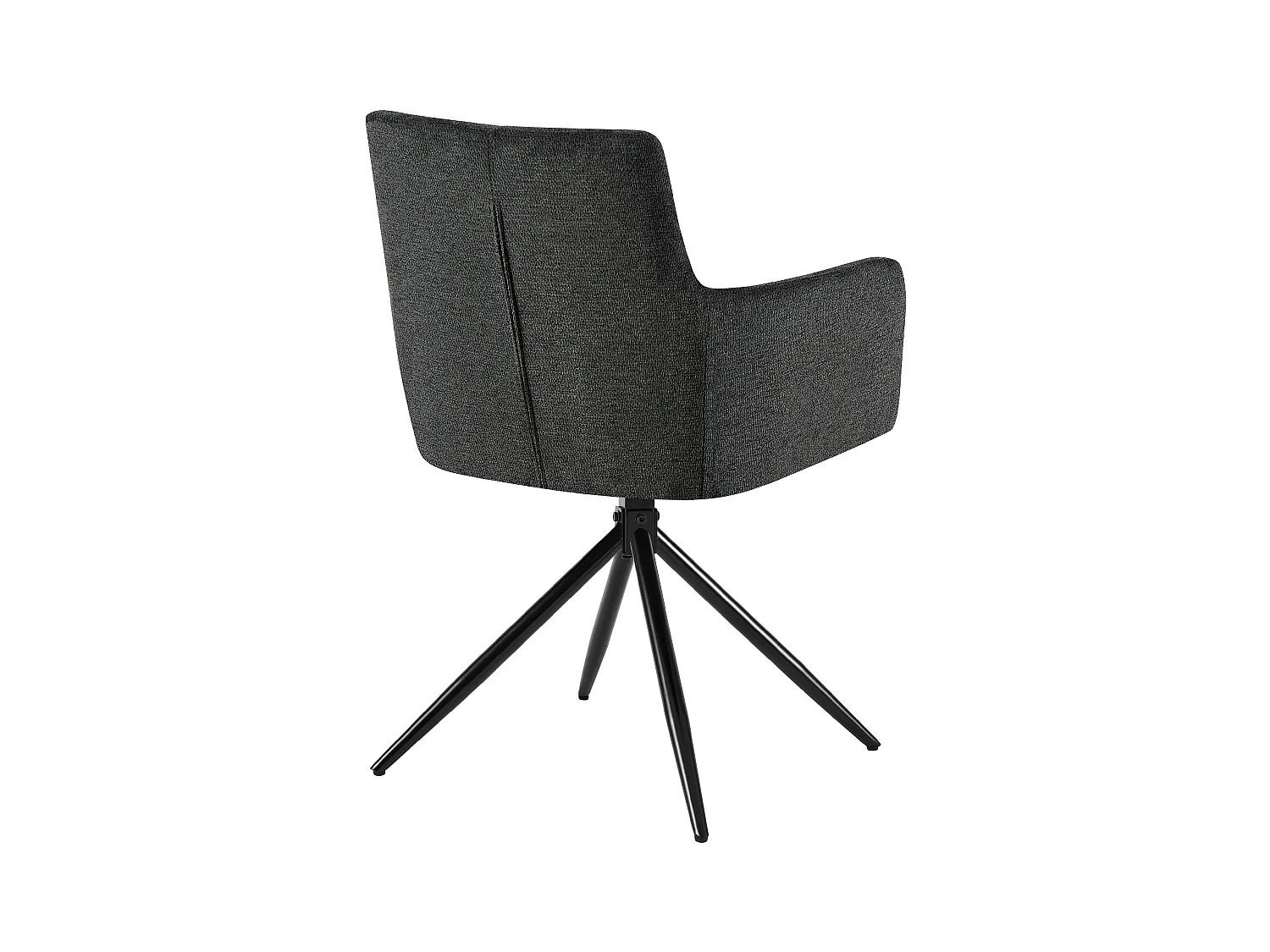 chaises avec accoudoirs - Tissu - Noir - Jonah
