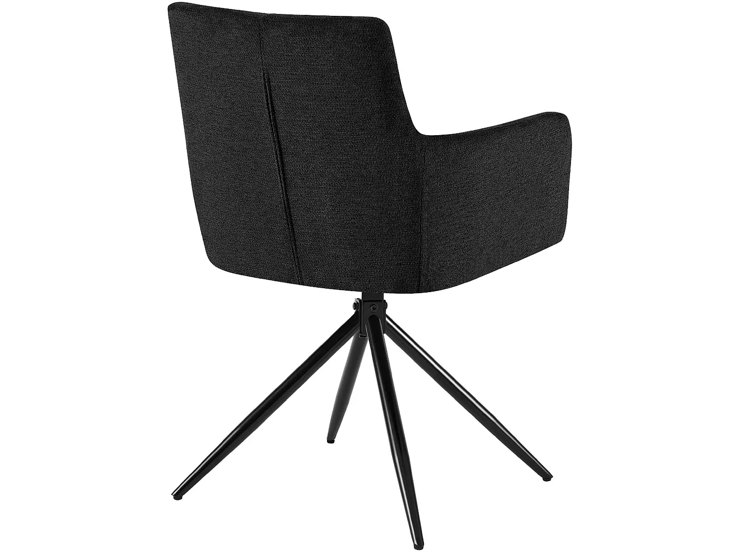 chaises avec accoudoirs - Tissu - Noir - Jonah