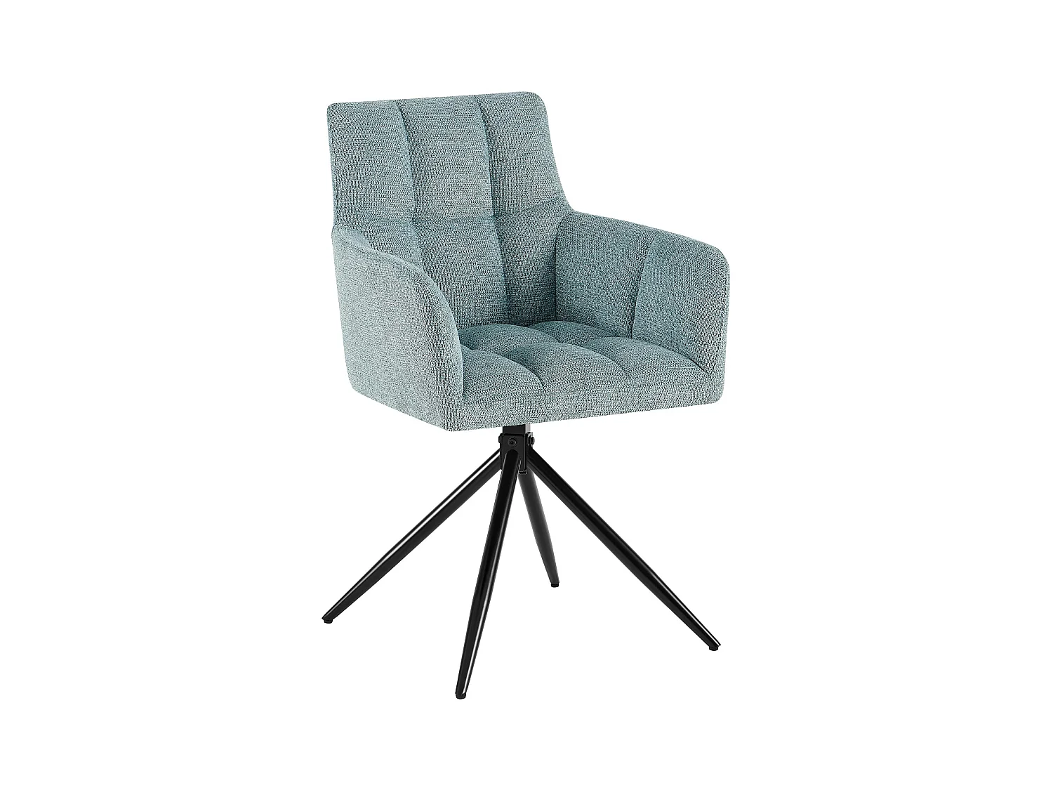 chaises avec accoudoirs - Tissu - Turquoise - Jonah
