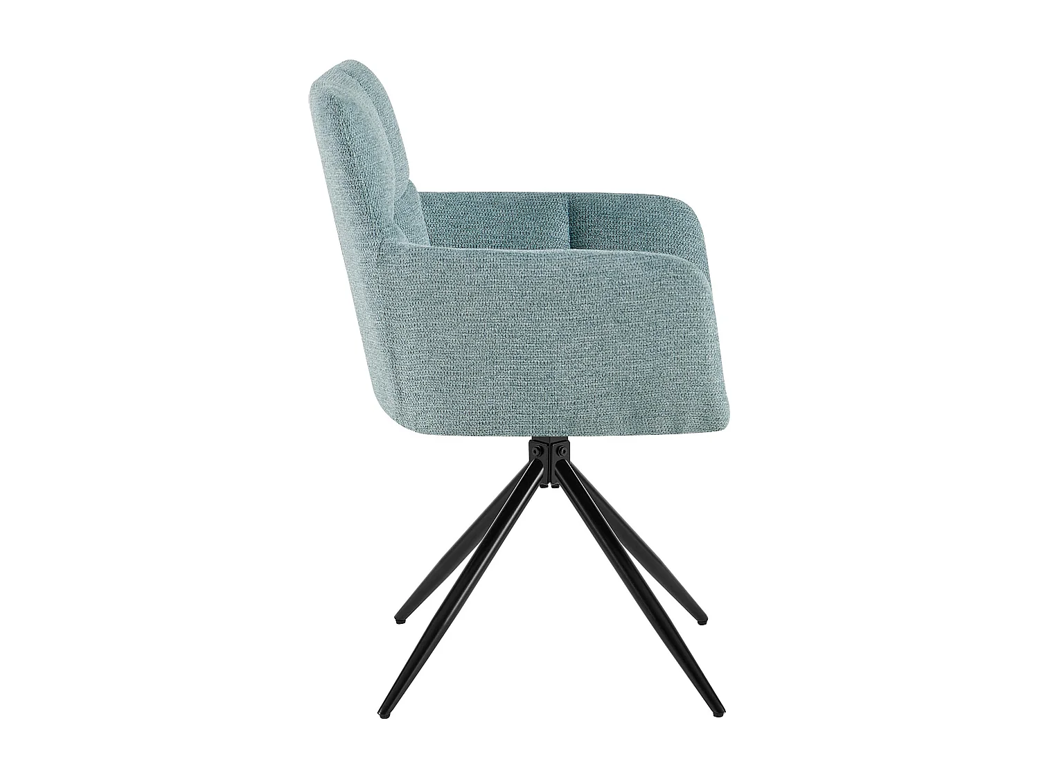 chaises avec accoudoirs - Tissu - Turquoise - Jonah