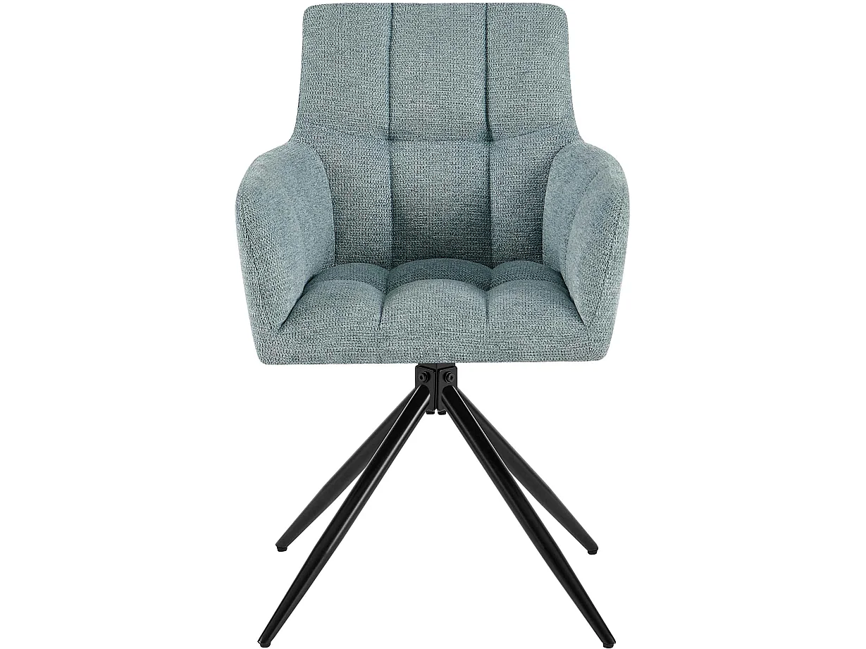 chaises avec accoudoirs - Tissu - Turquoise - Jonah