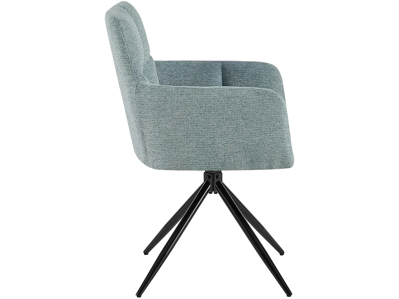 chaises avec accoudoirs - Tissu - Turquoise - Jonah