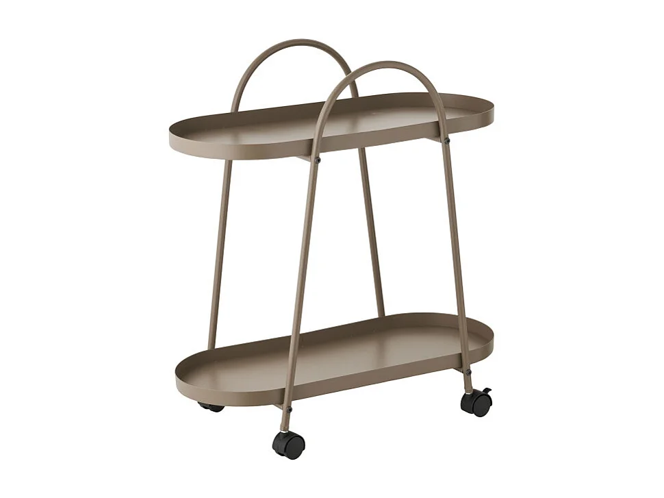 Trolley Empoli, Bruin, 27,5x60x64 cm, Seven Design
