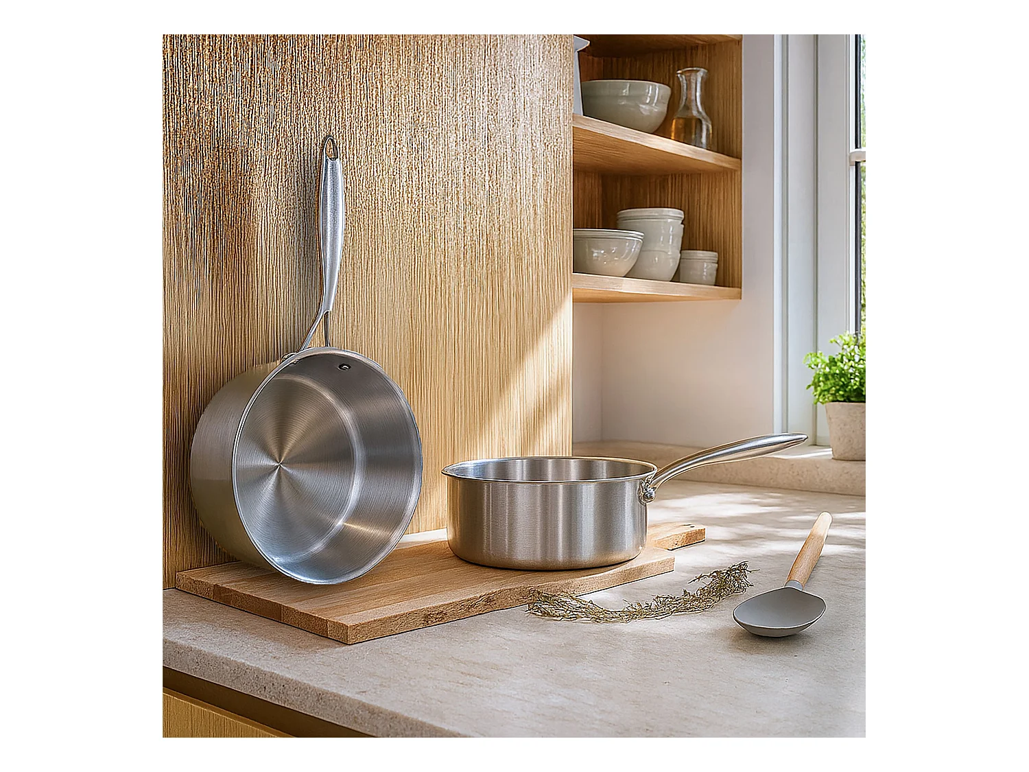 Menastyl - Lot De 5 Pieces Trinox En Acier Inoxydable