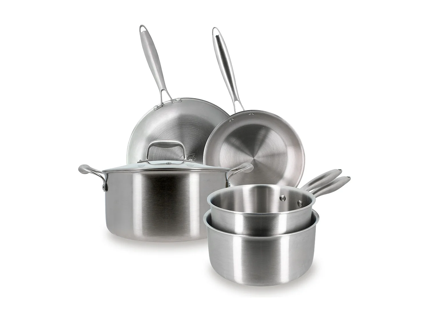 Menastyl - Lot De 5 Pieces Trinox En Acier Inoxydable