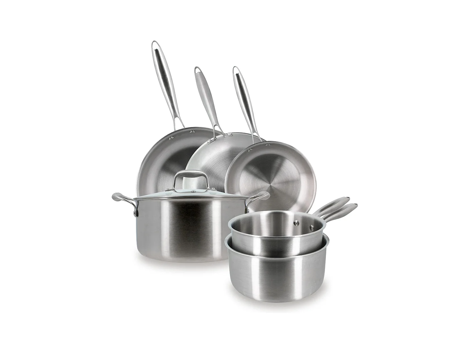 Menastyl - Lot De 6 Pieces Trinox En Acier Inoxydable