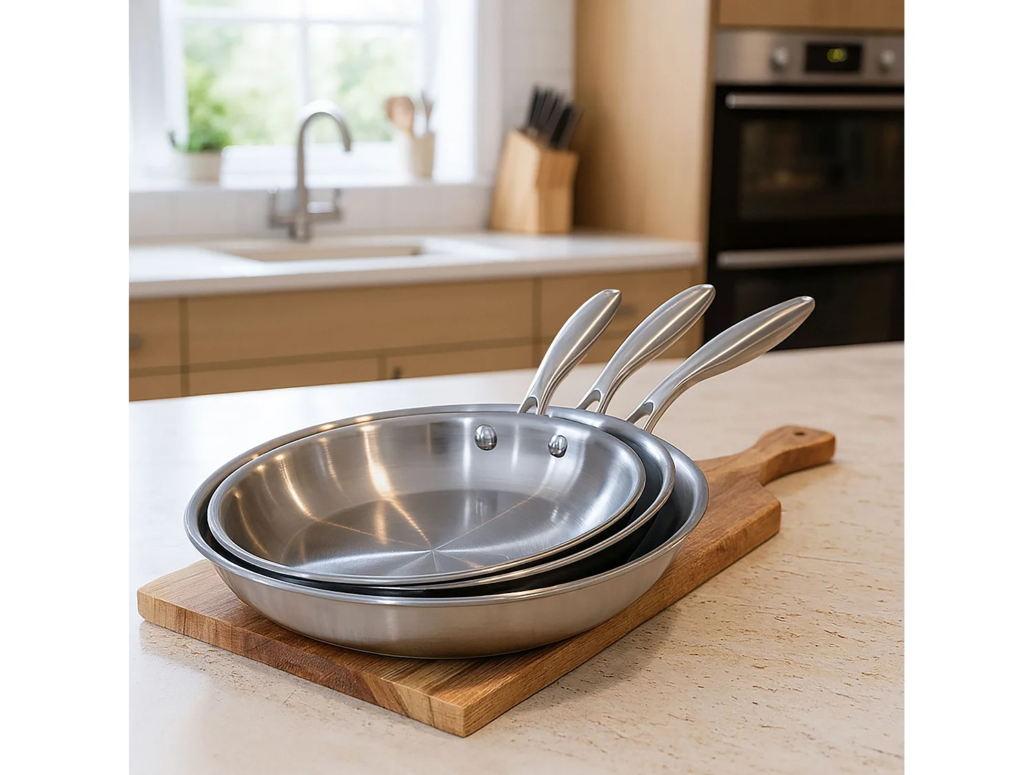 Menastyl - Lot De 6 Pieces Trinox En Acier Inoxydable