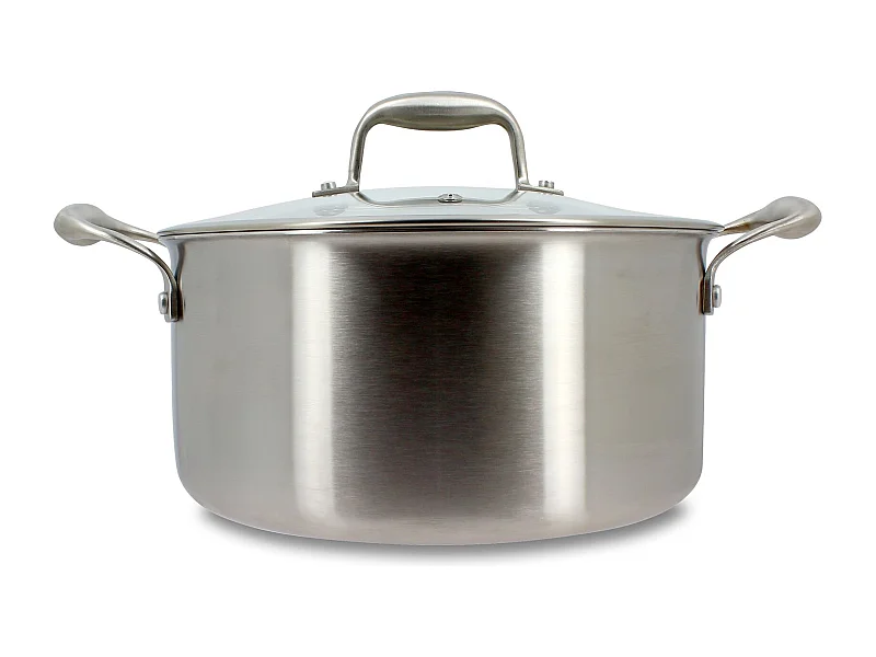 Menastyl - Faitout Trinox 20cm En Acier Inoxydable Avec Couvercle