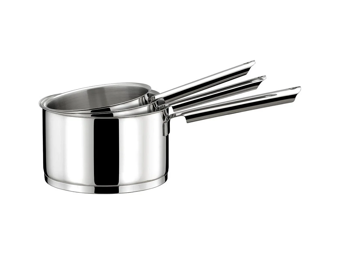 Elysée - Lot 6 pièces - 3 casseroles 16/18/20 cm, 1 faitout 24 cm, 1 couvercle universel et 1 pierre d'argent®