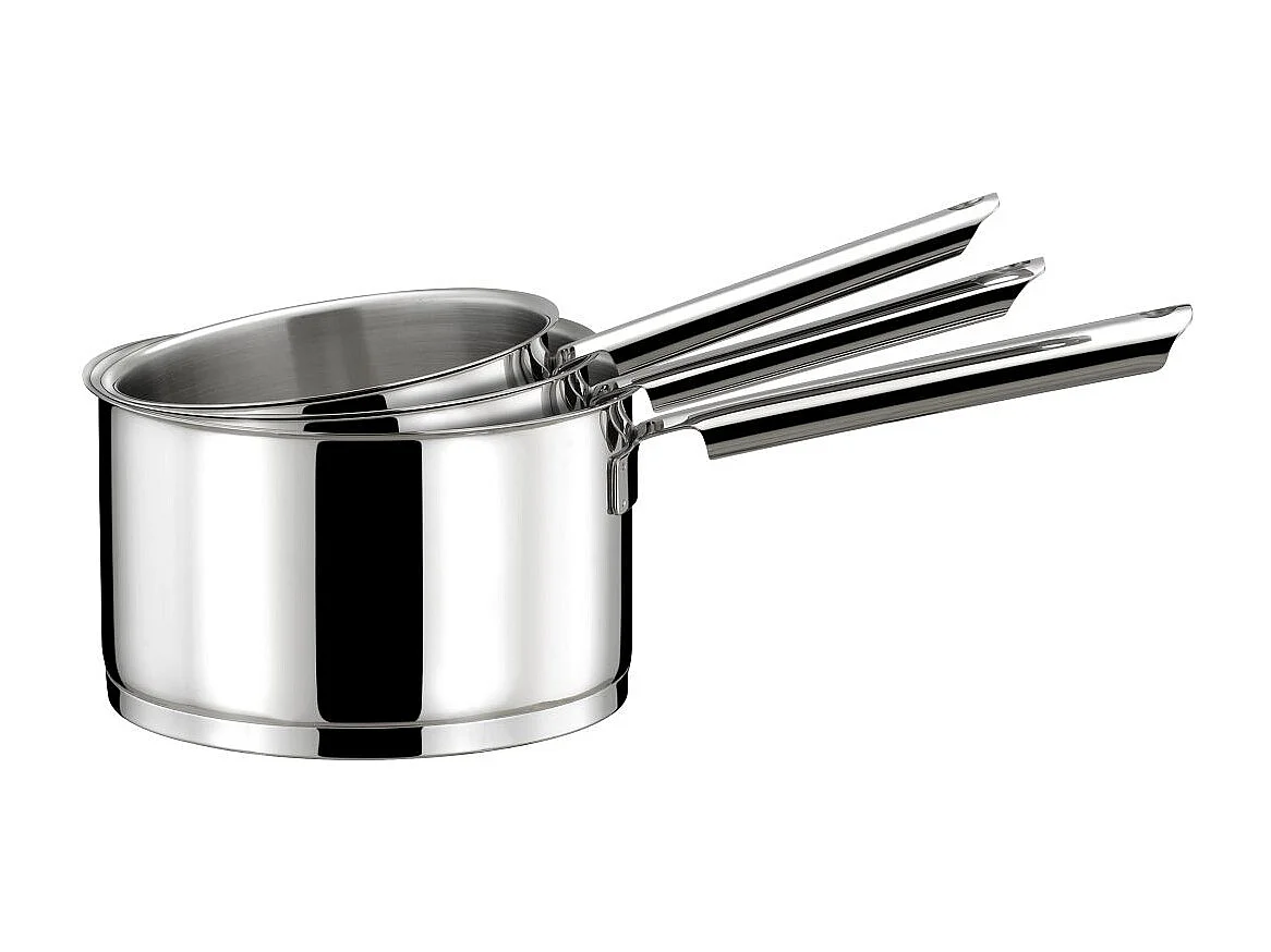 Elysée - Lot 6 pièces - 3 casseroles 16/18/20 cm, 1 faitout 24 cm, 1 couvercle universel et 1 pierre d'argent®