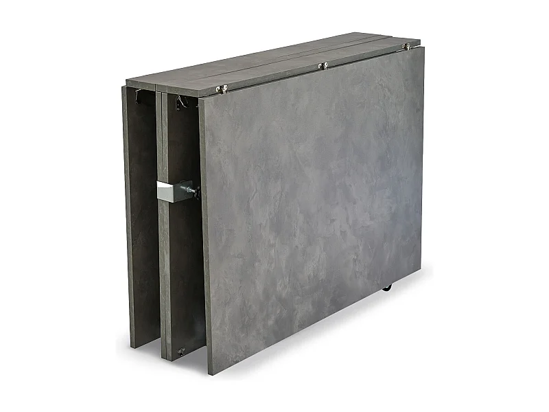 Table console extensible 300cm Nefertiti Effet béton ciré gris