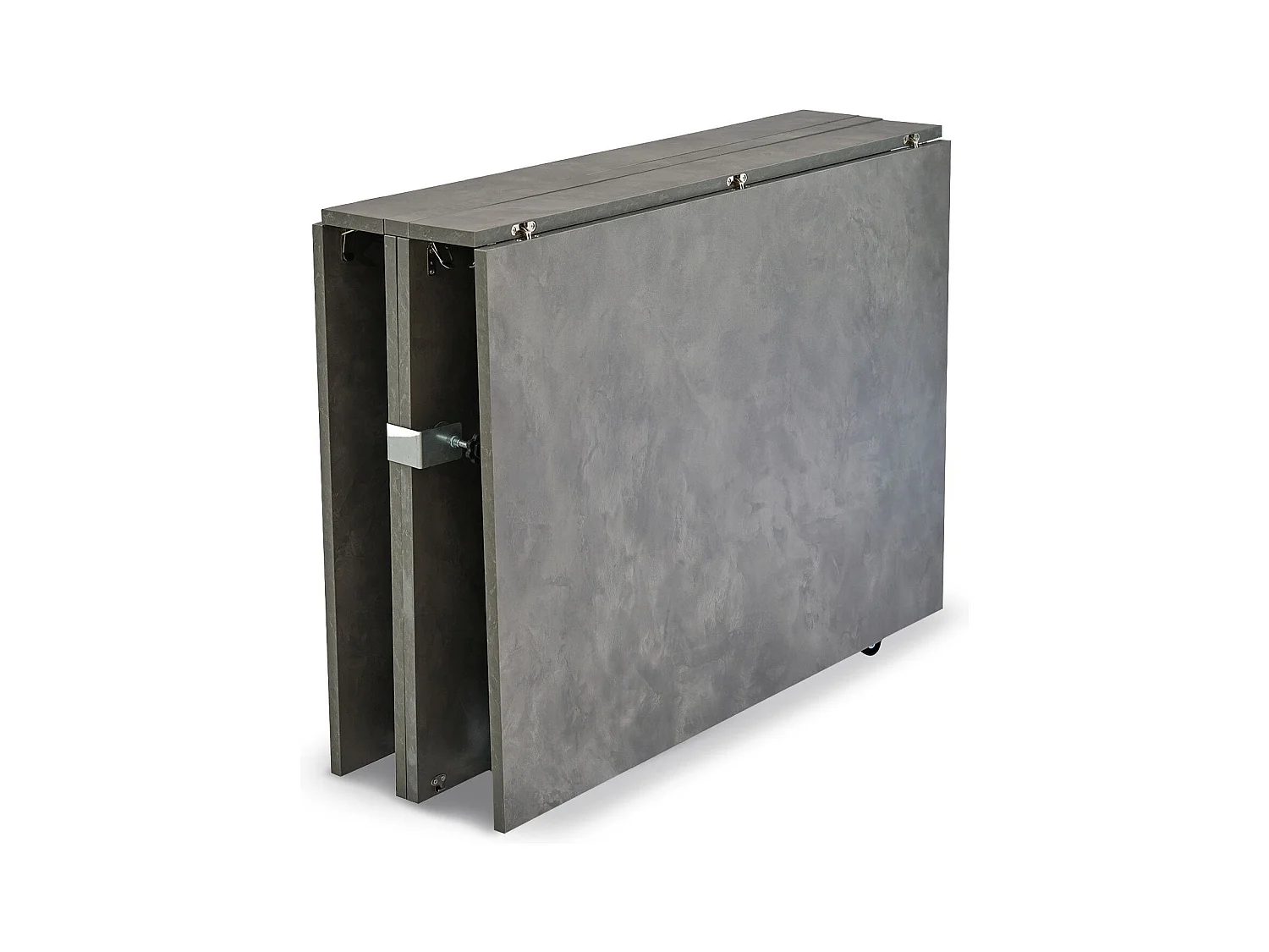 Table console extensible 300cm Nefertiti Effet béton ciré gris