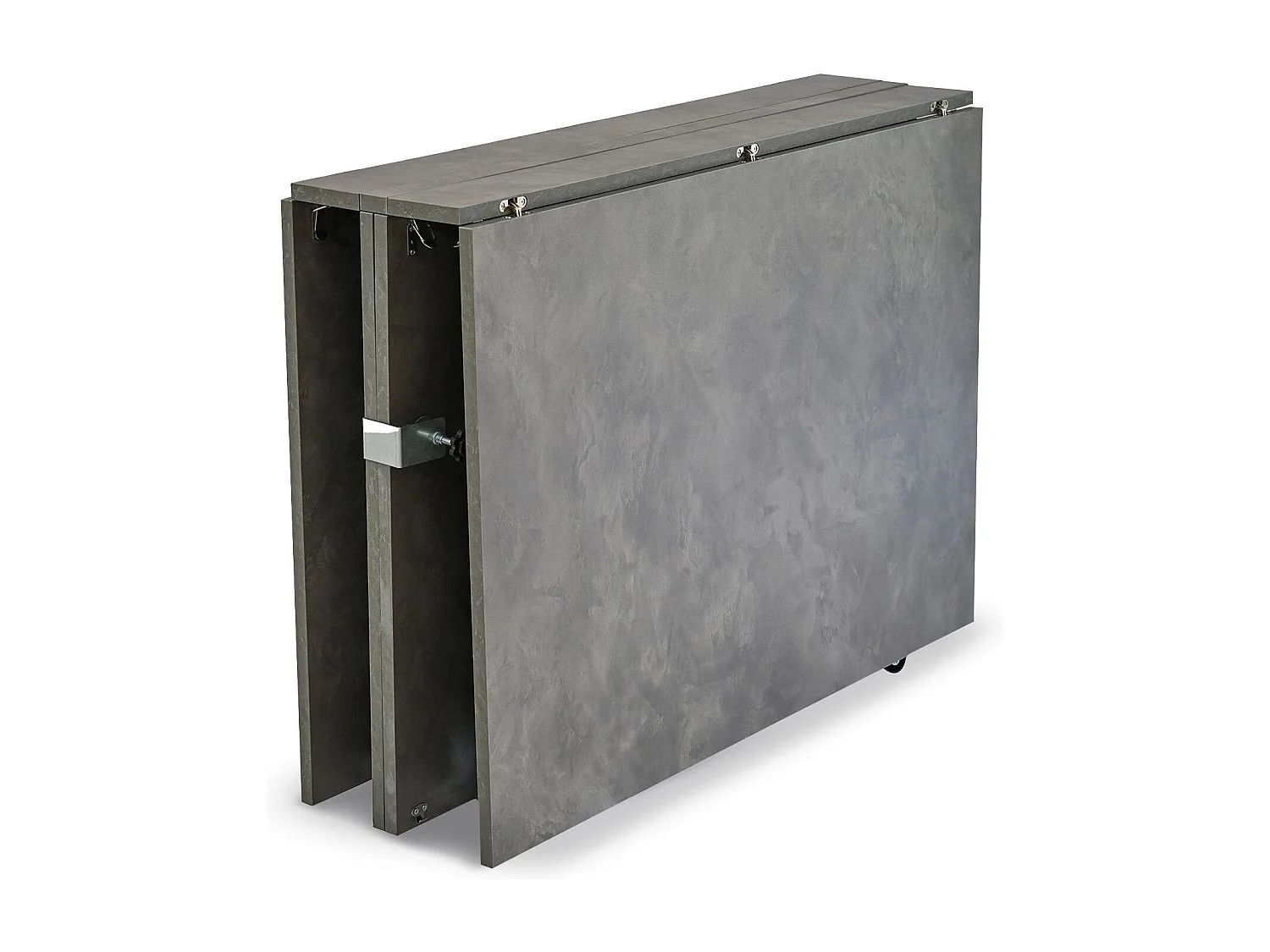 Table console extensible 300cm Nefertiti Effet béton ciré gris