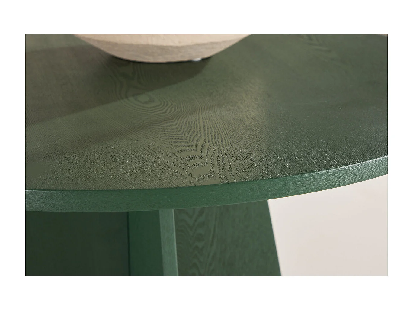 Table à Manger Ronde "Bootcut" 110cm Vert