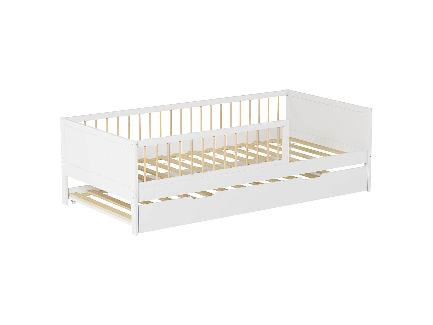 Cama com gavetão para crianças 190x90cm branco ADAM