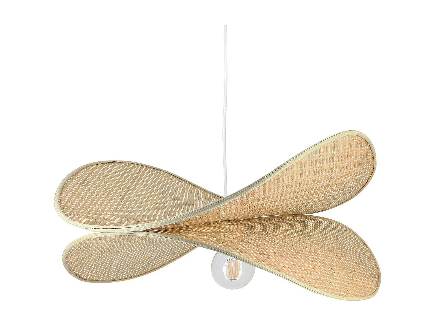 Now's Home - Suspension En Bambou Naturel Luciole