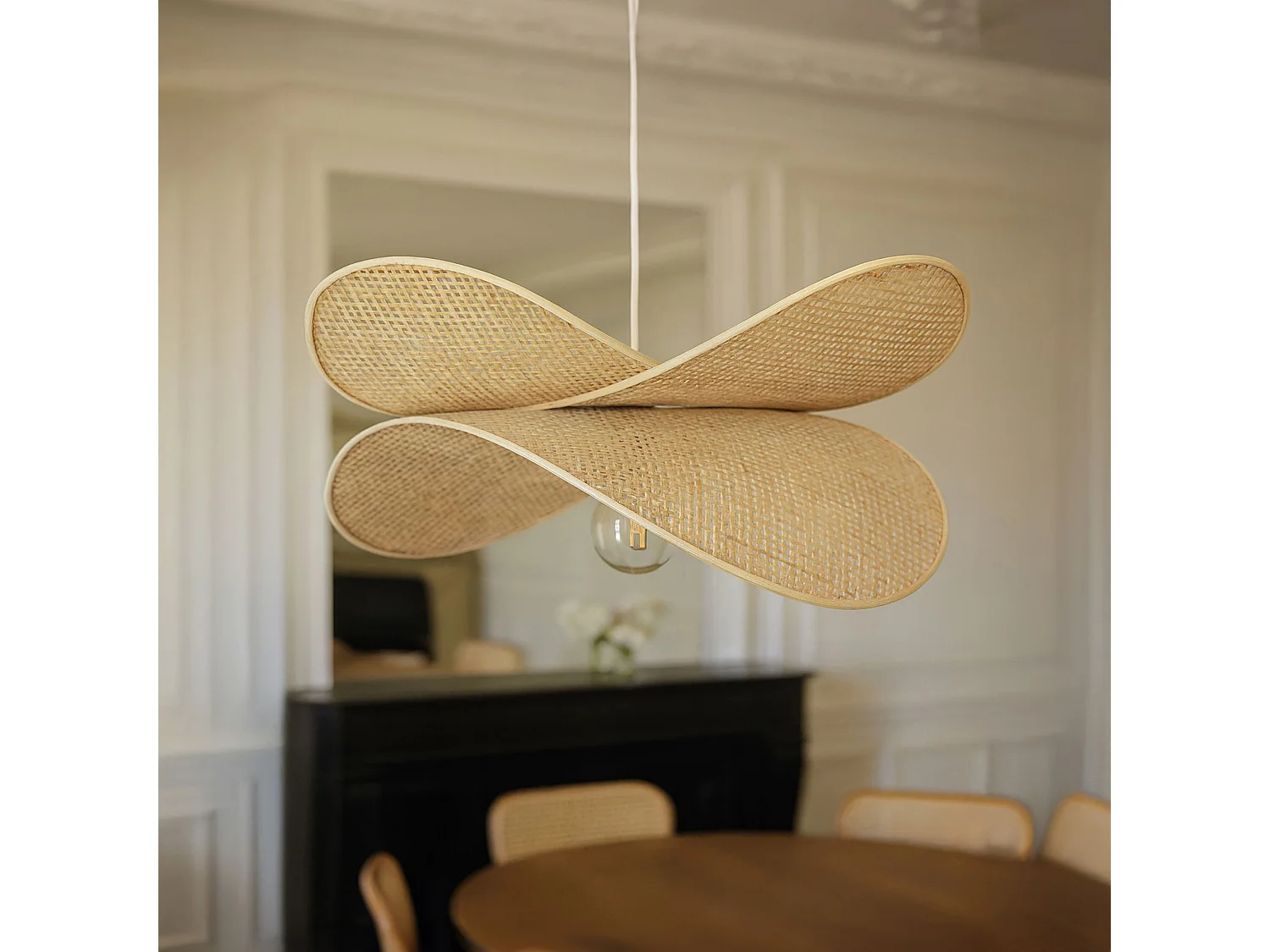 Now's Home - Suspension En Bambou Naturel Luciole