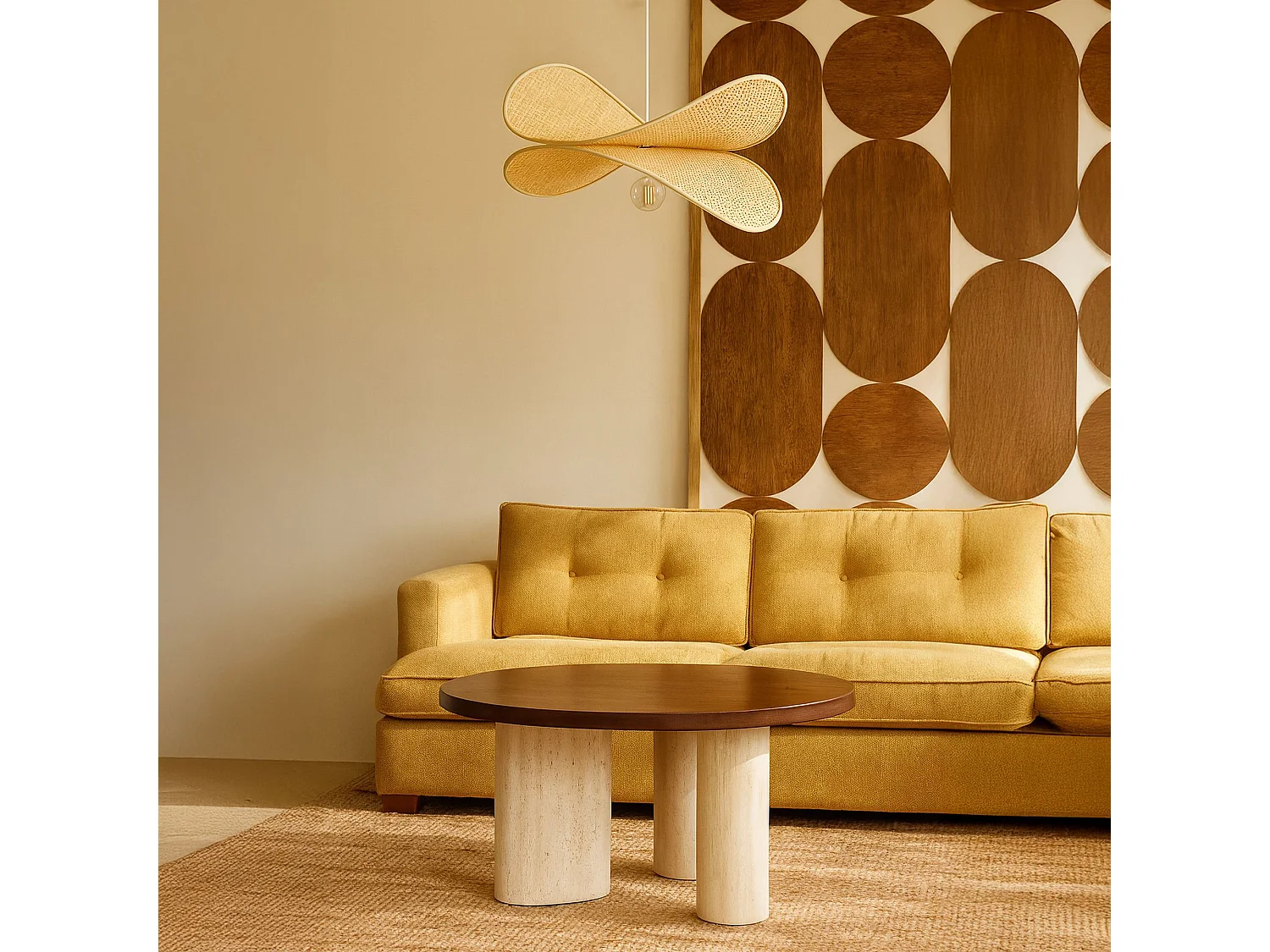 Now's Home - Suspension En Bambou Naturel Luciole