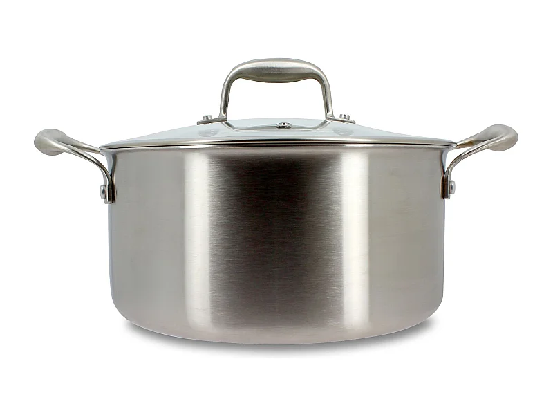 Menastyl - Faitout Trinox 24cm En Acier Inoxydable Avec Couvercle