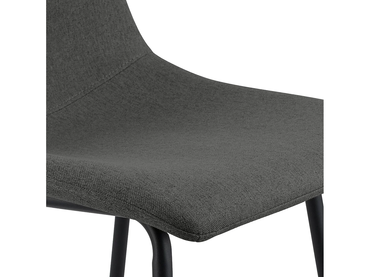 Tabouret de bar - Tissu - Gris foncé - Altona
