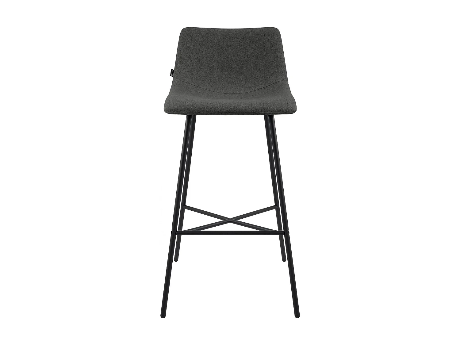 Tabouret de bar - Tissu - Gris foncé - Altona