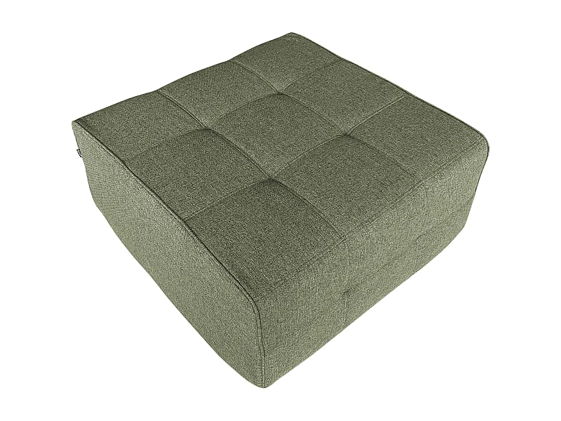 Pouf intérieur en tissu vert