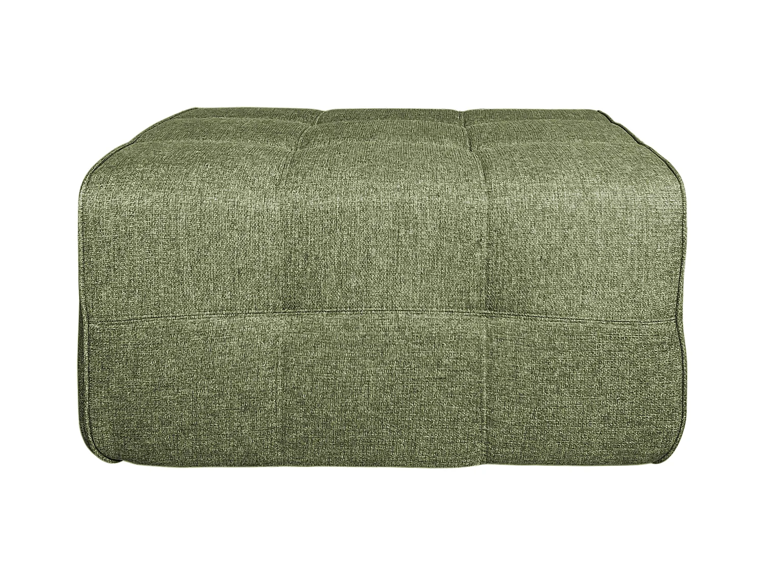 Pouf intérieur en tissu vert