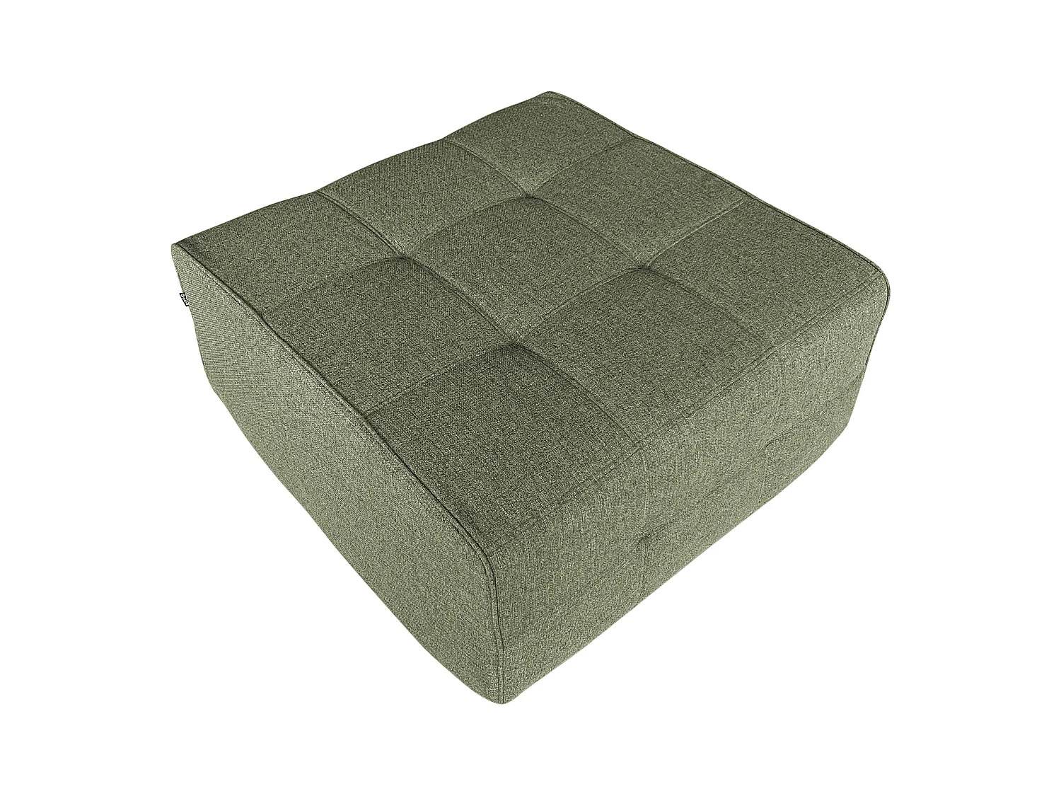 Pouf intérieur en tissu vert