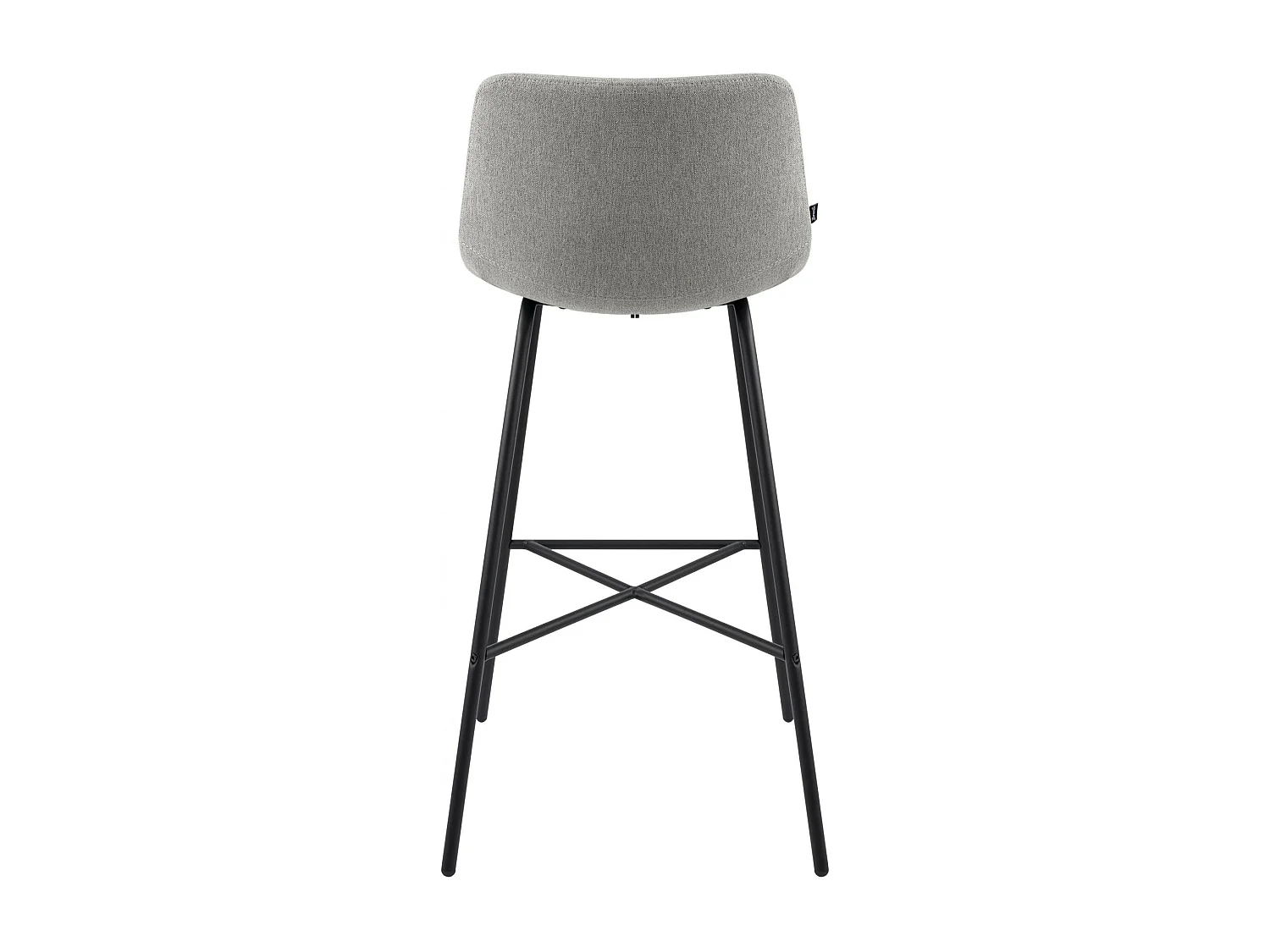 Tabouret de bar - Tissu - Gris - Altona