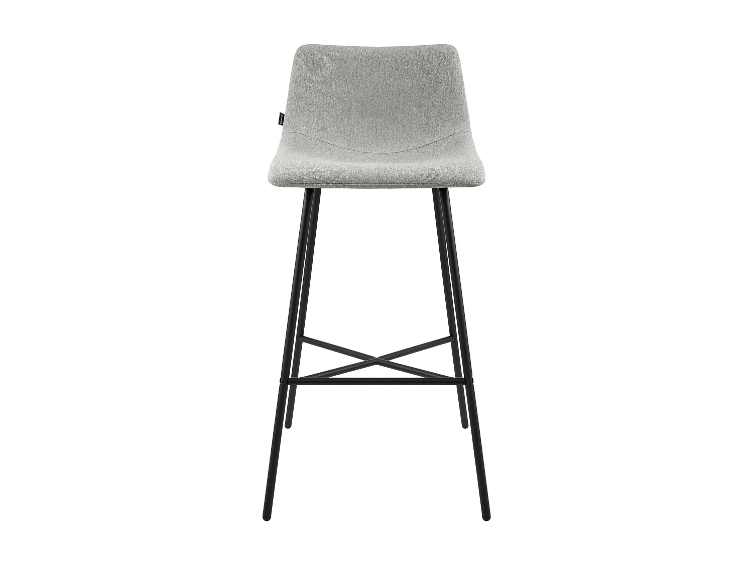 Tabouret de bar - Tissu - Gris - Altona