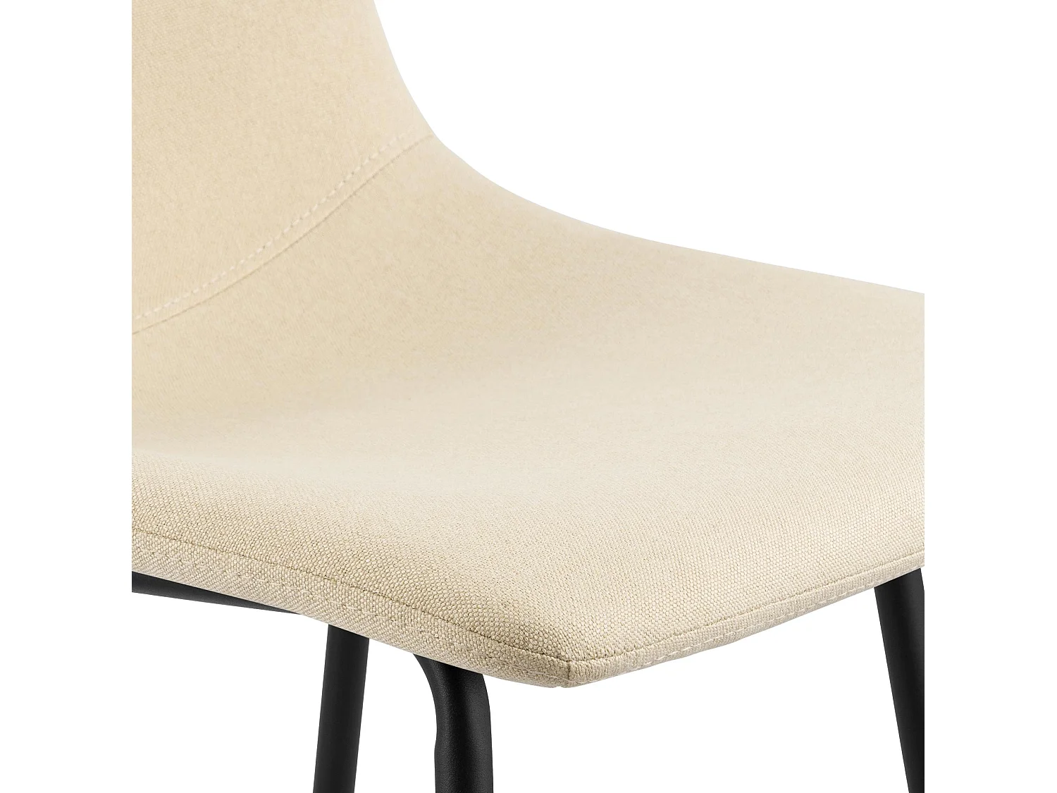 Tabouret de bar - Tissu - Crème - Altona