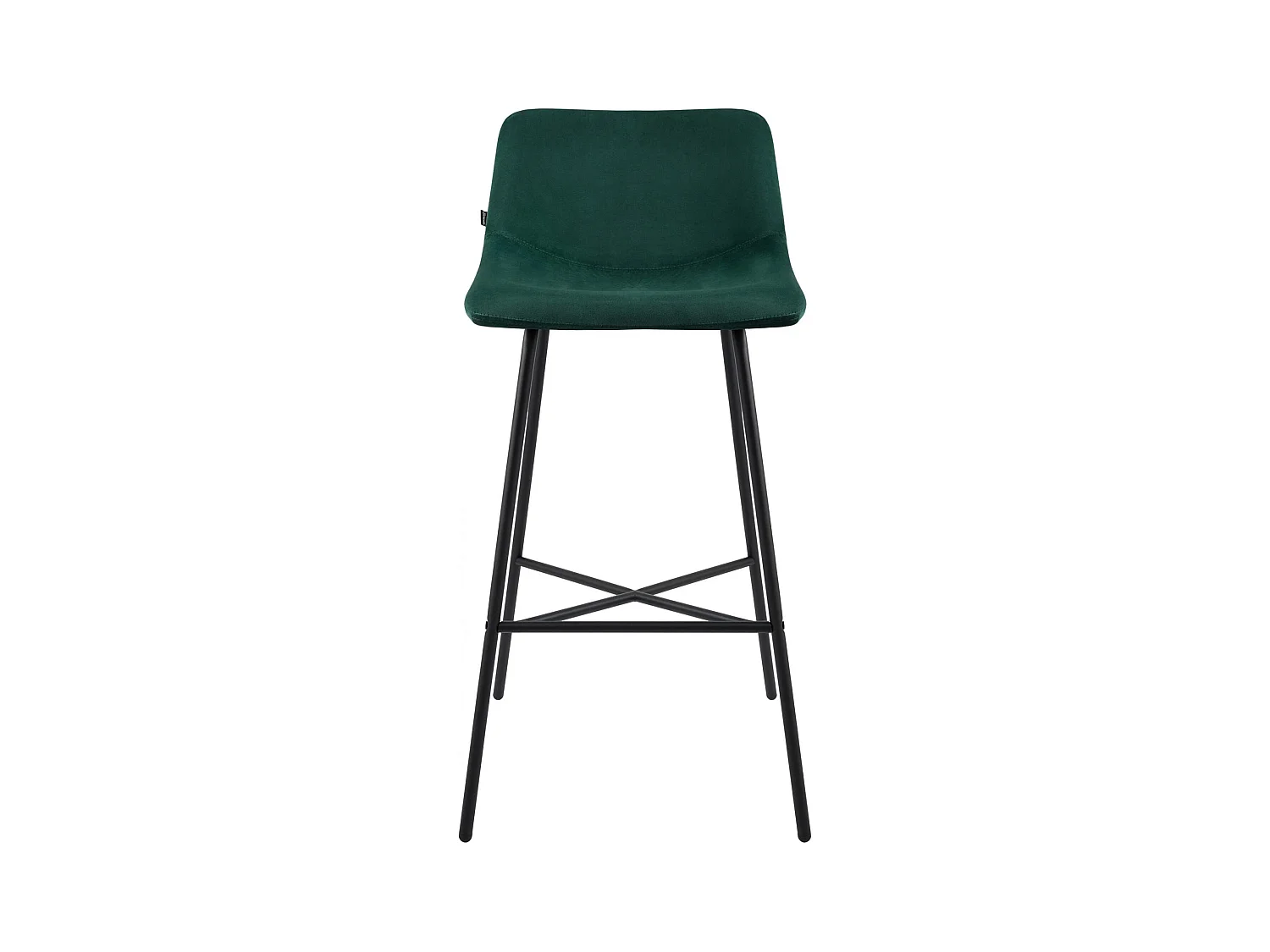 Tabouret de bar - Velours - Vert - Altona
