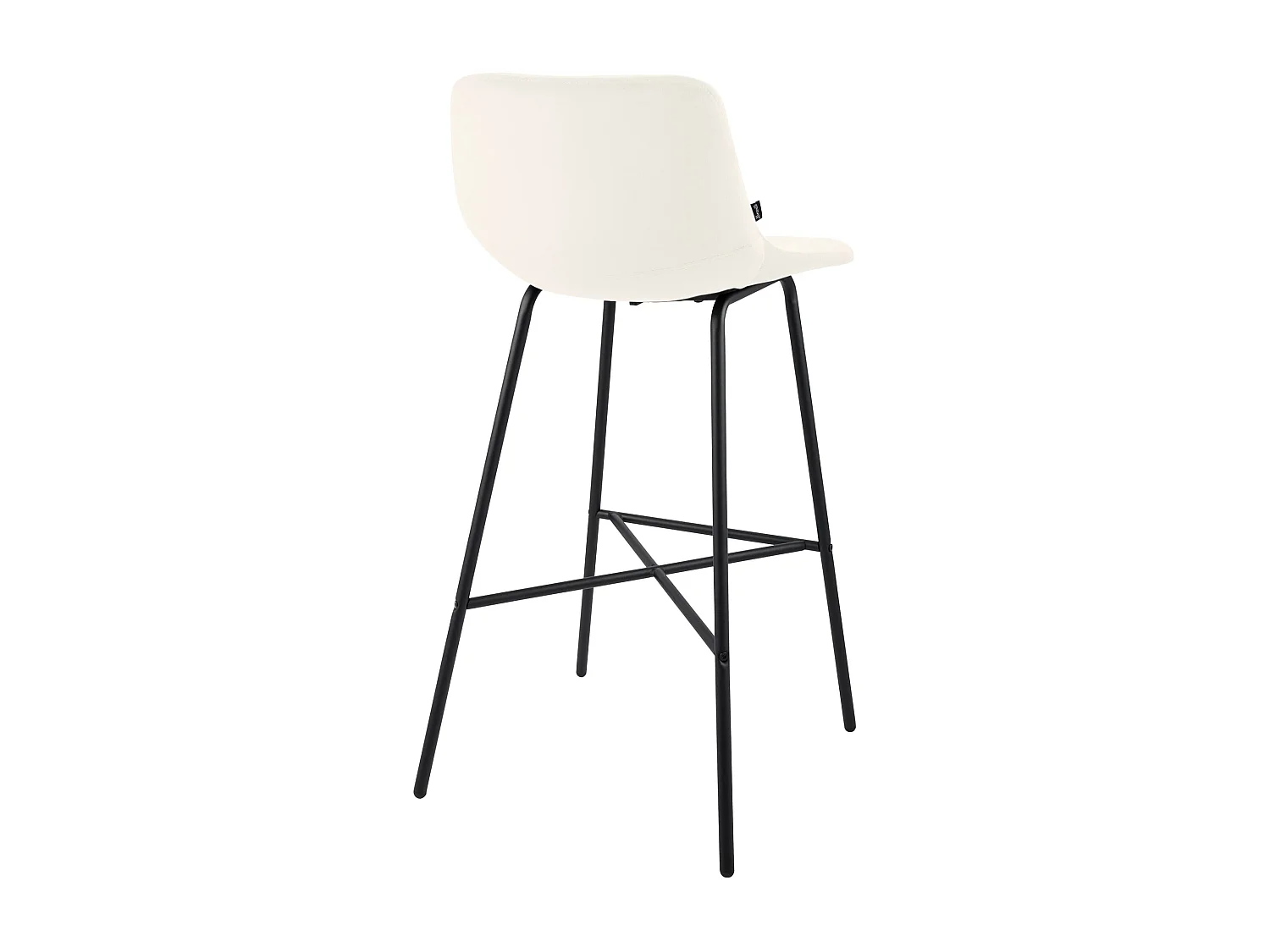 Tabouret de bar - Velours - Crème - Altona