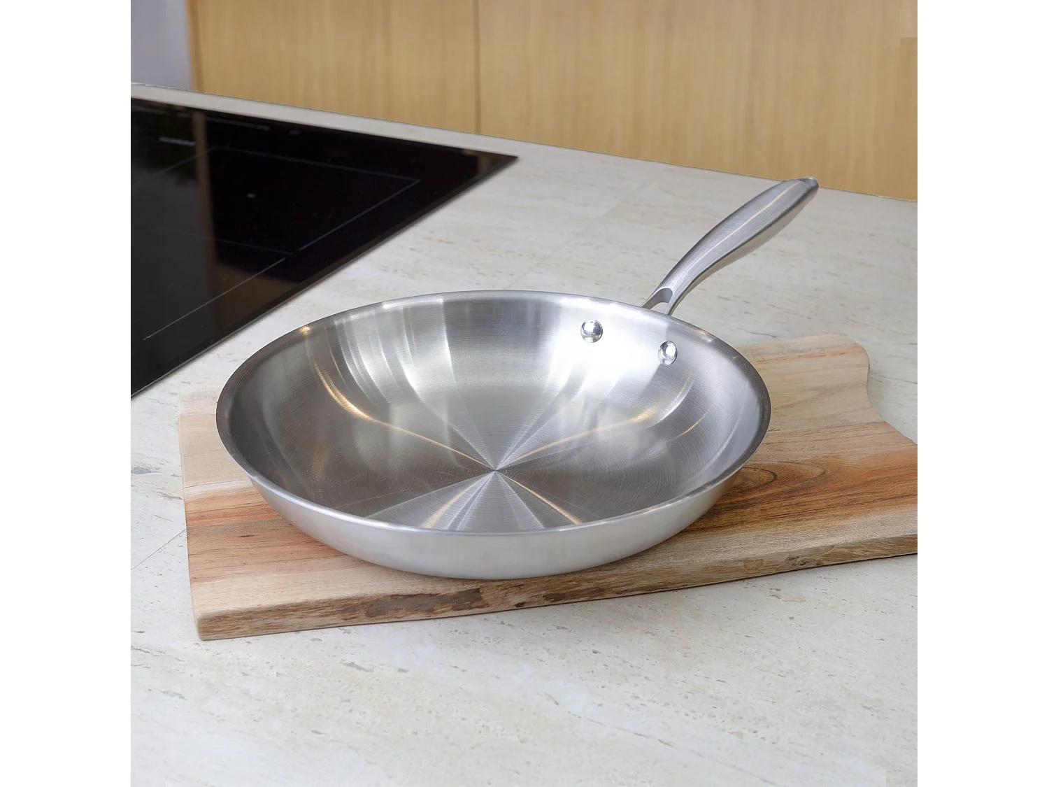 Menastyl - Poele Trinox 28cm En Acier Inoxydable