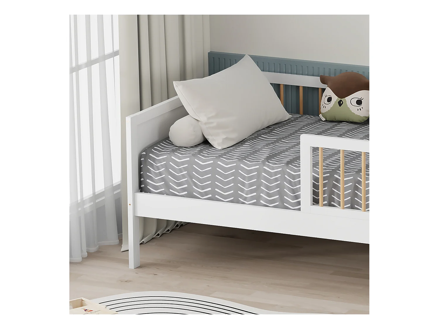 Kinderbed 190x90cm wit ADAM