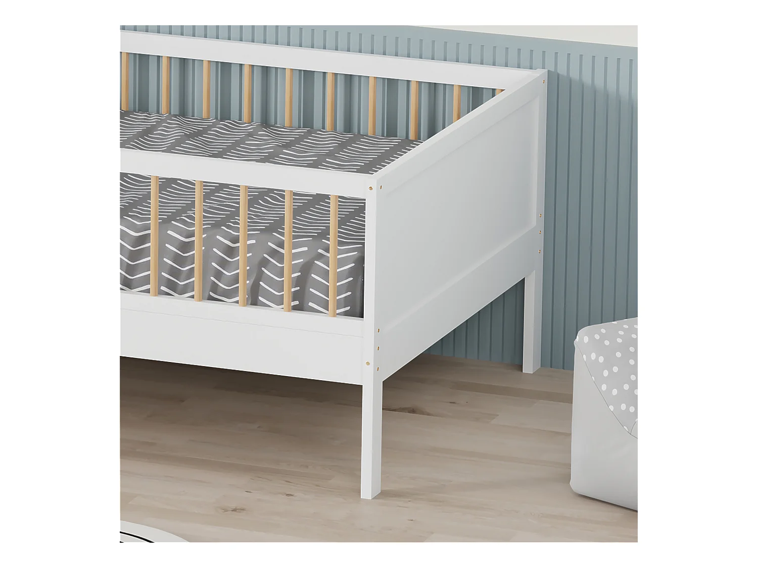 Kinderbed 190x90cm wit ADAM